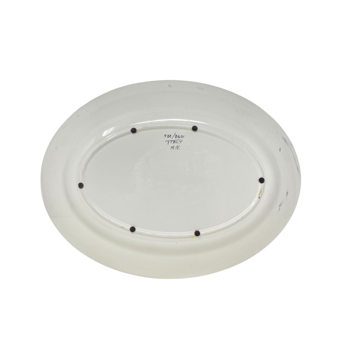 Italian Montelupo Mancioli Hand-Painted Signed Turkey Platter