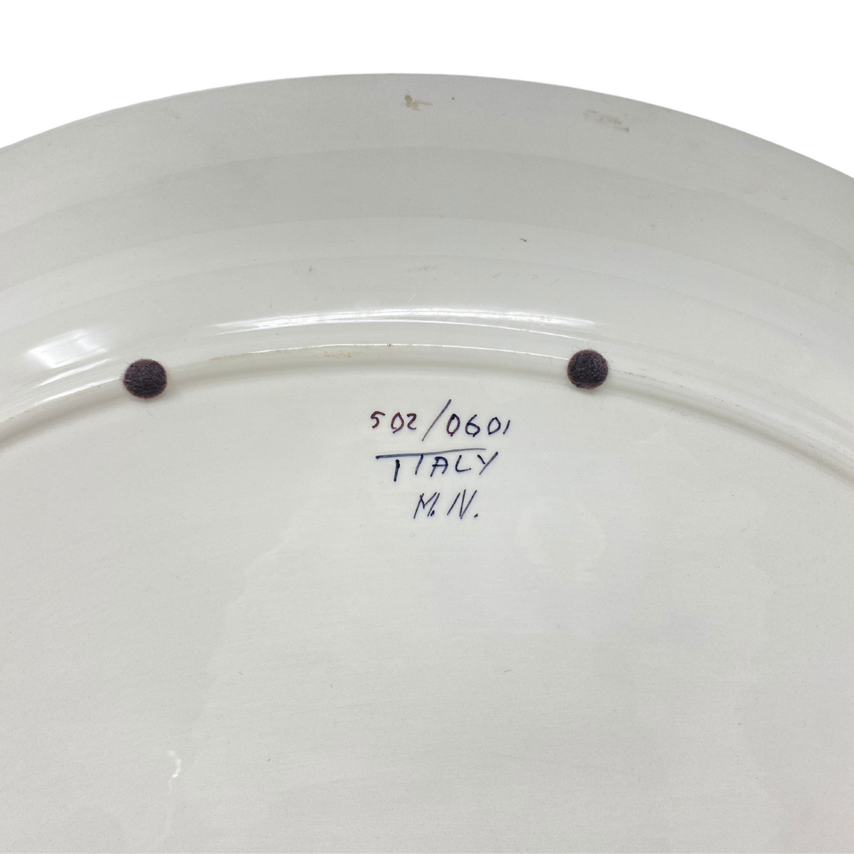 Italian Montelupo Mancioli Hand-Painted Signed Turkey Platter