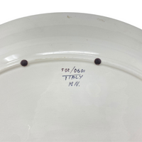 Italian Montelupo Mancioli Hand-Painted Signed Turkey Platter