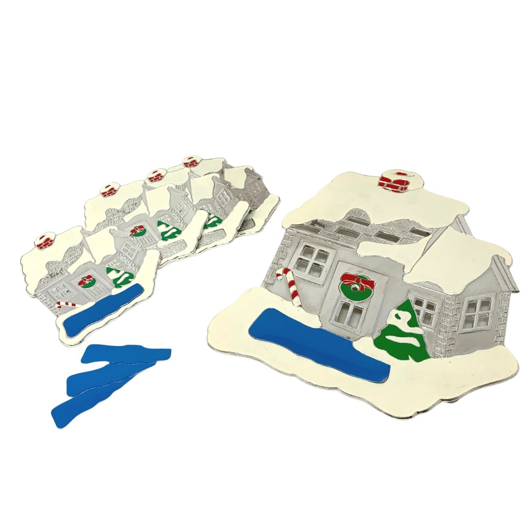 Wm. A. Rogers Holiday Collection Engravable Trivet & Coaster Set (5pcs)
