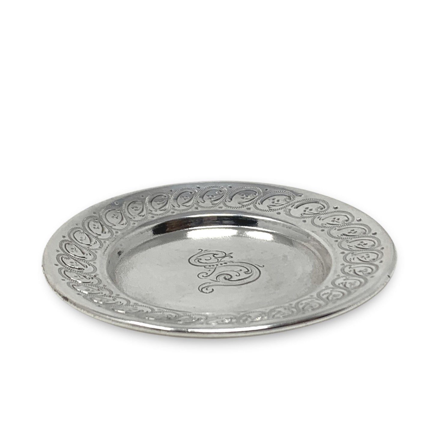 Sheffield/ Caldwell Antique "S" Monogrammed Sterling Butter Pats (12)