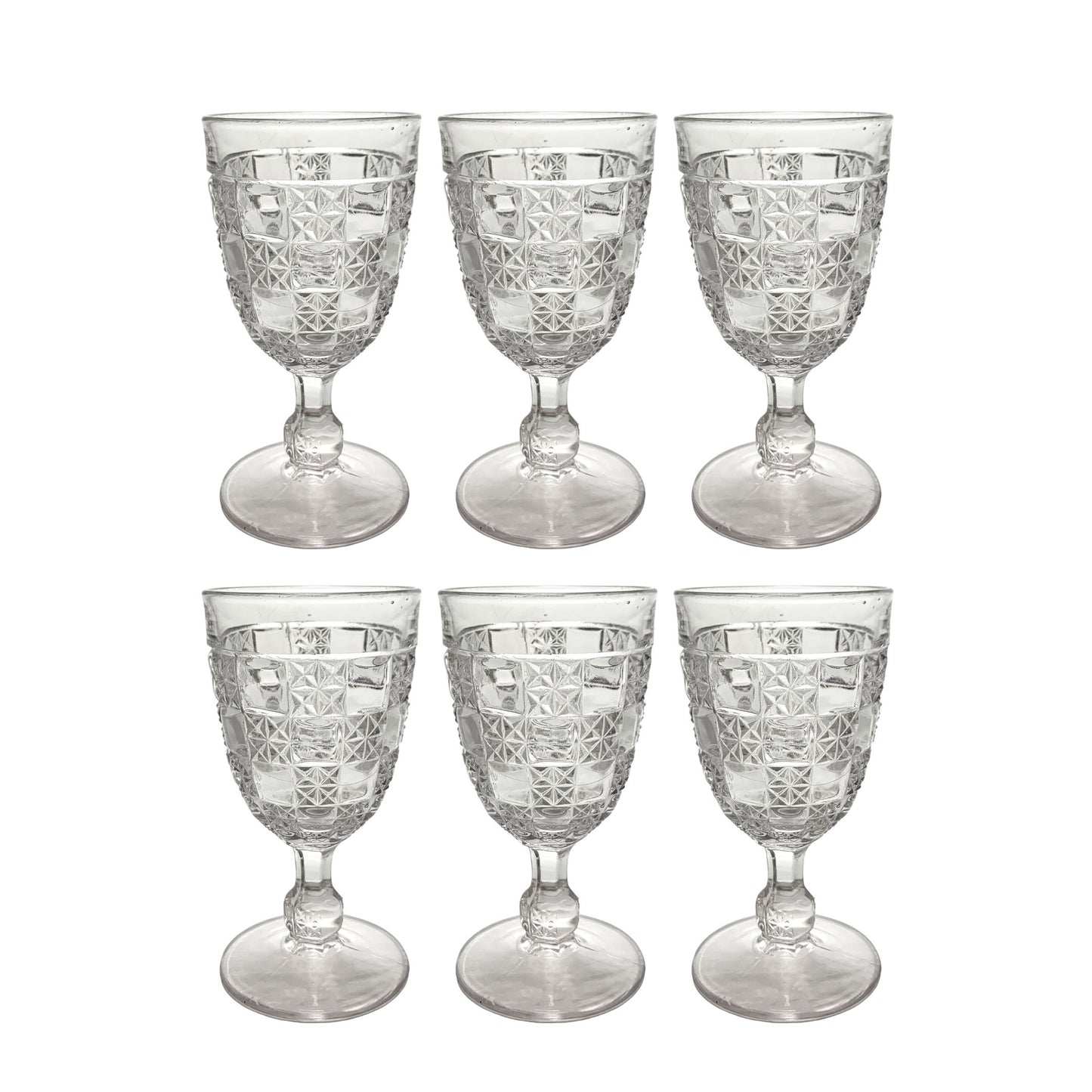Bellaire "Milton" EAPG Water Goblets (6)