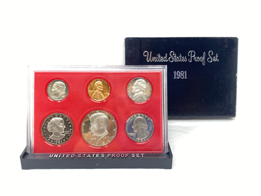 1981-S Ty-2 Proof Set All 6 Coins Cameo #2