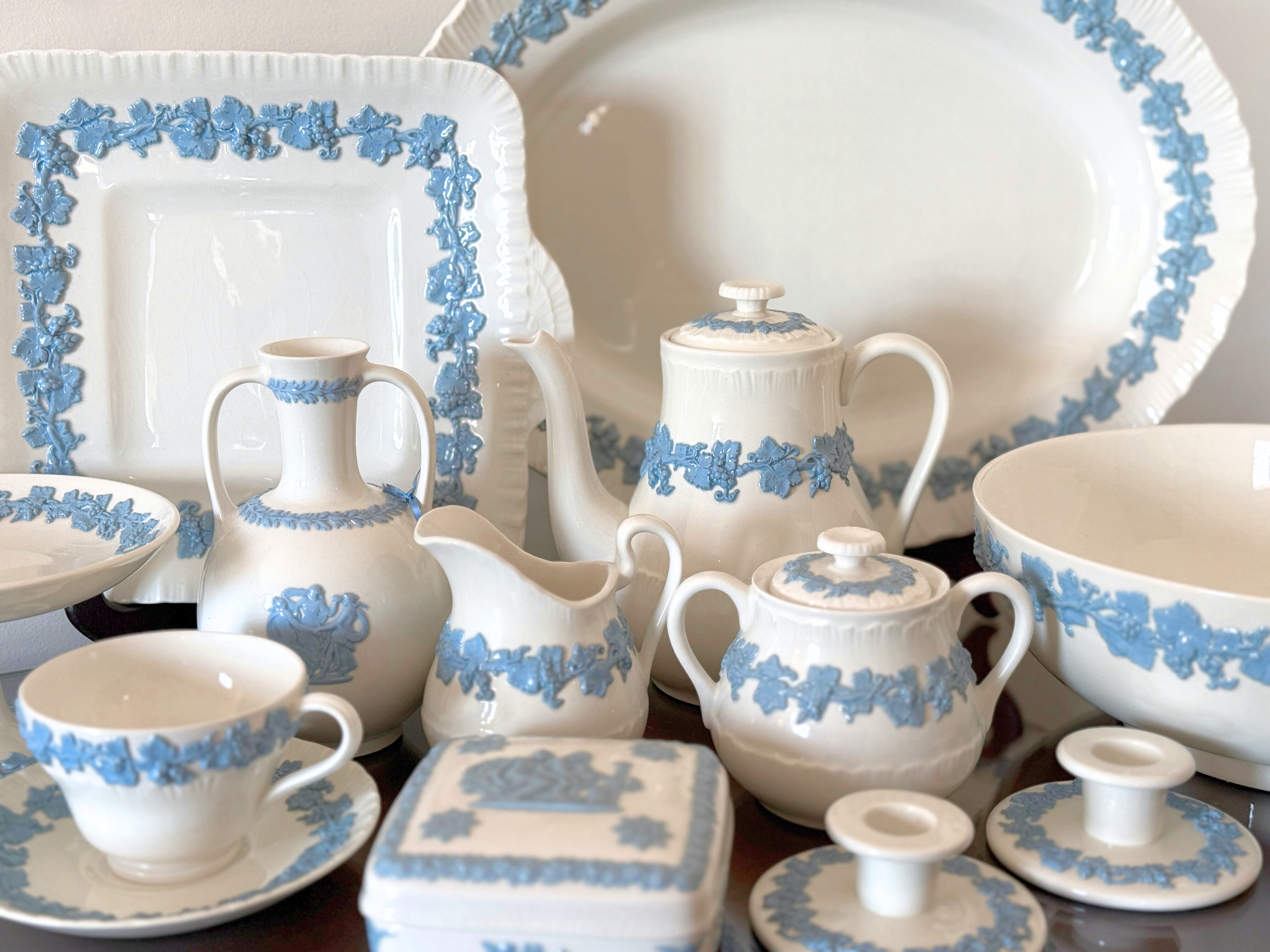 Wedgwood "Lavender on Cream" Queensware