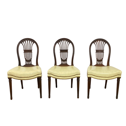 Restored Antique Handmade Louis XVI Style Dining Chairs (5)