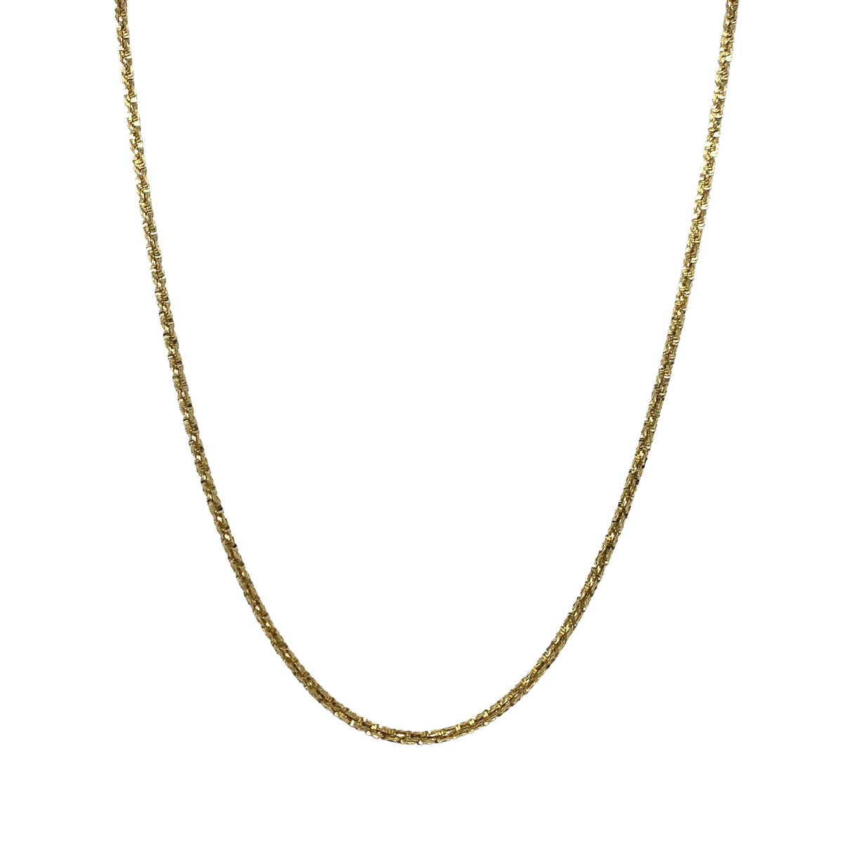 14K Gold 22" Israel Chain Necklace