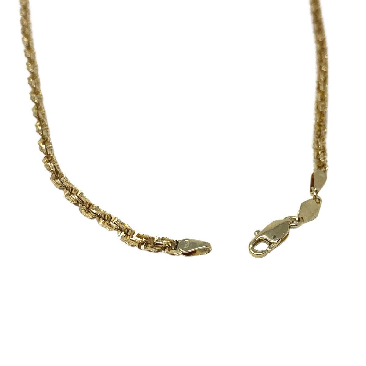 14K Gold 22" Israel Chain Necklace