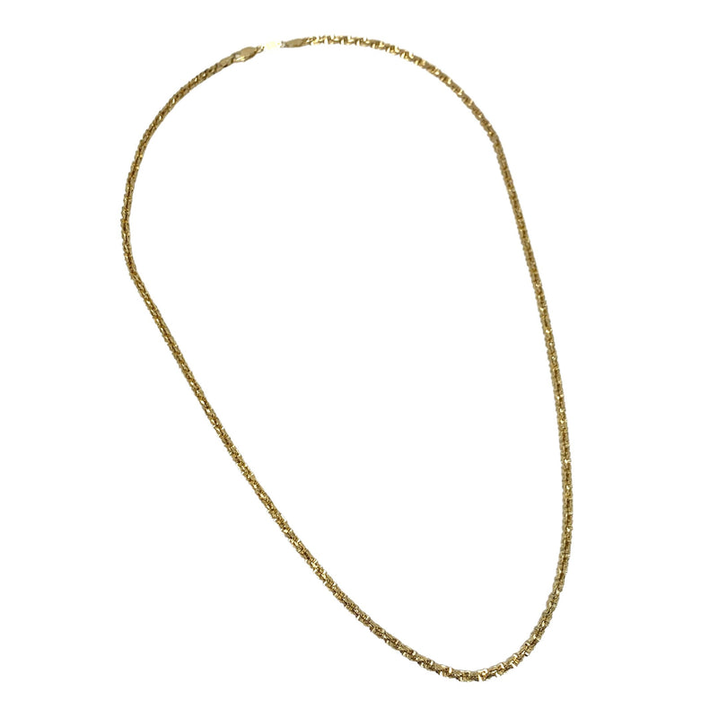 14K Gold 22" Israel Chain Necklace