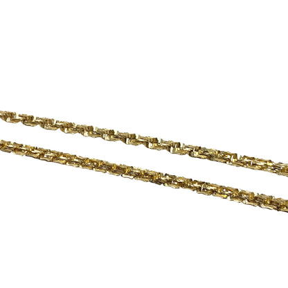 14K Gold 22" Israel Chain Necklace