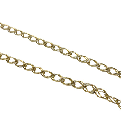 Sigma Italian 14K Gold 20" Double Link Chain Necklace