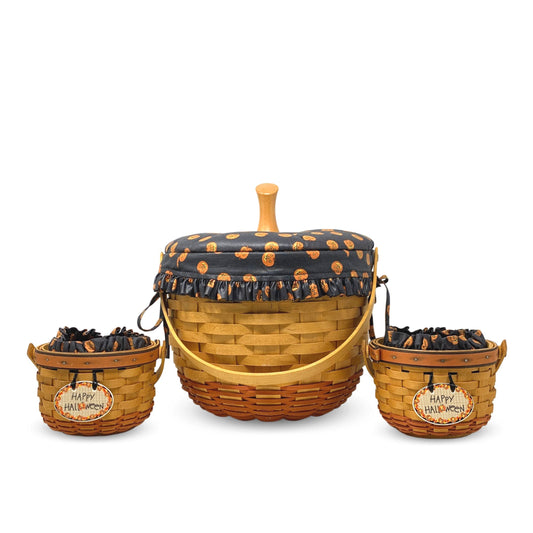 Longaberger Halloween Pumpkin Basket Set (3pcs)