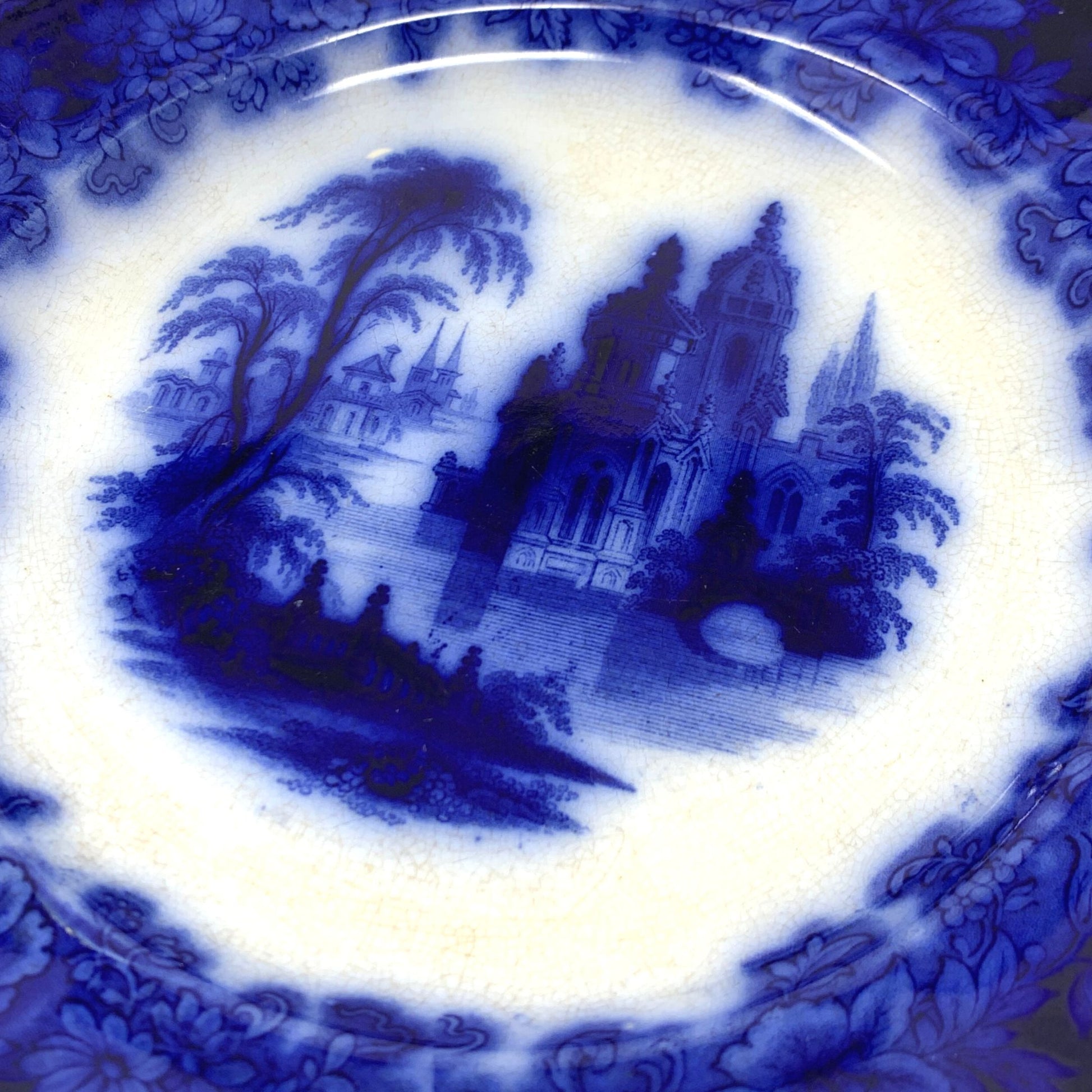 J. Clementson Ironstone Leipsie Staffordshire Flow Blue Plate – Goodman's  Interiors & Antiques