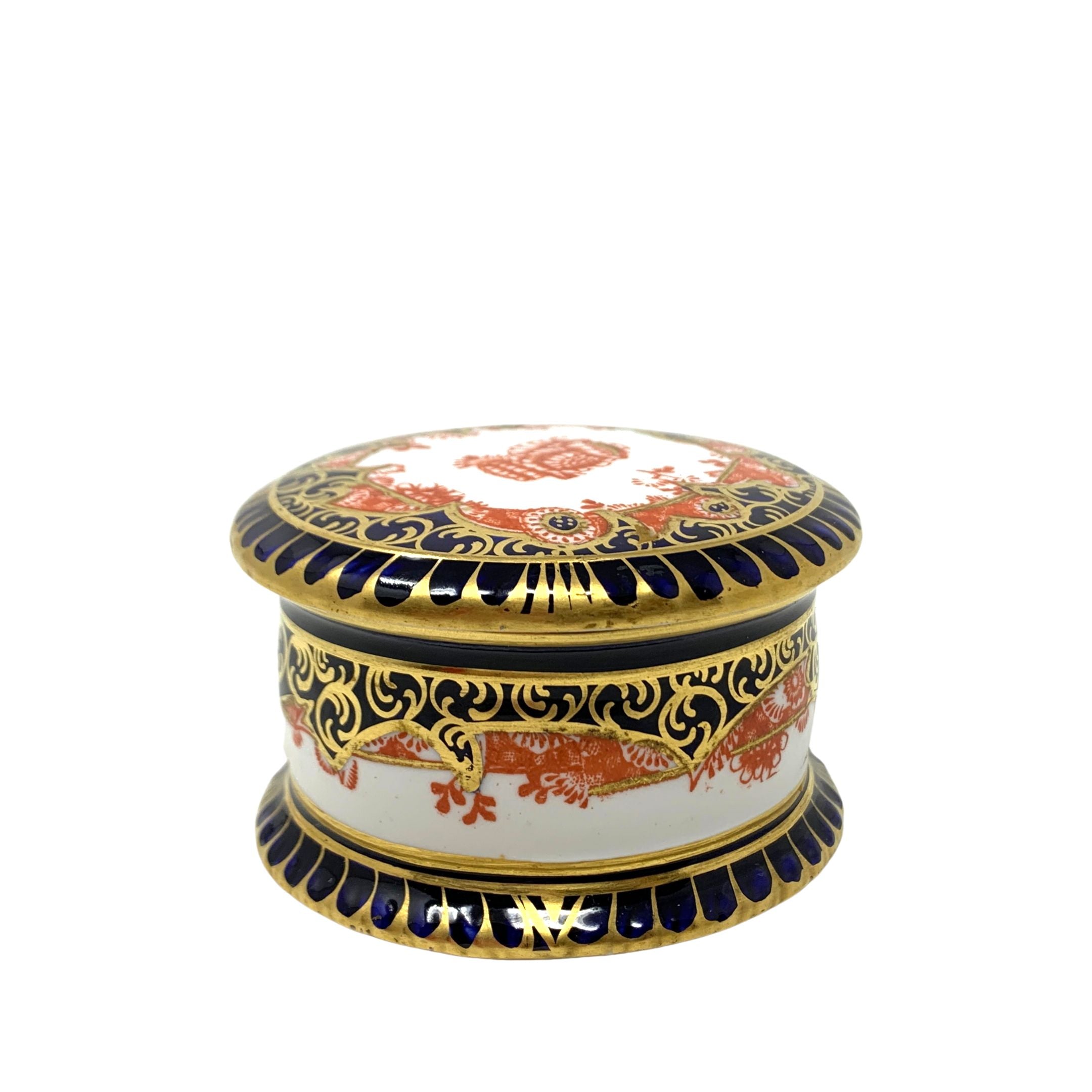 Royal Crown Derby Imari Lidded Trinket Box – Goodman's Antiques ...