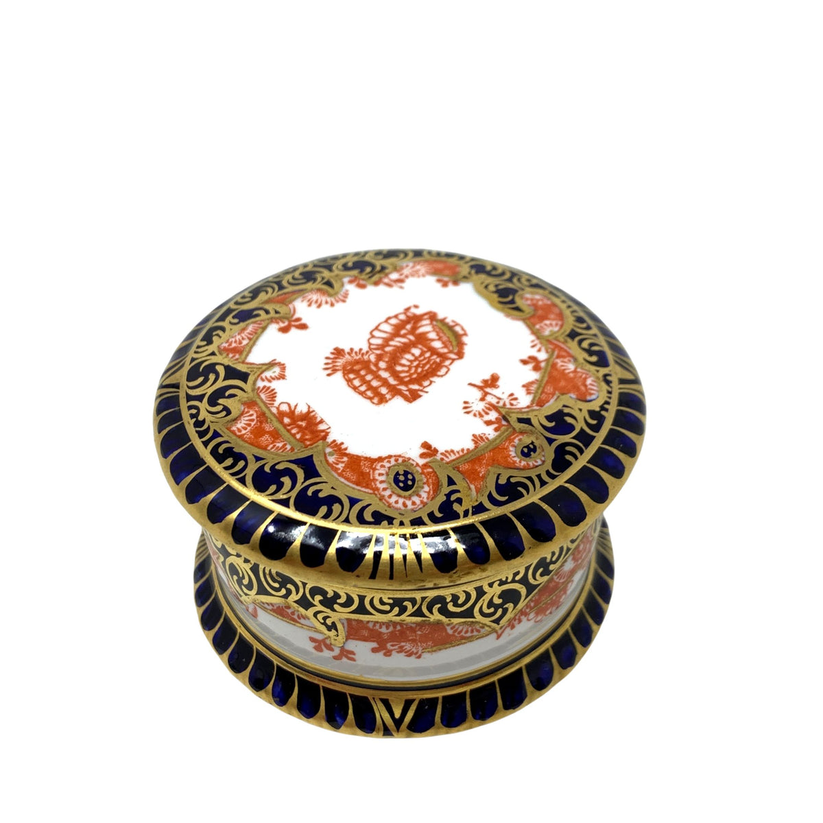 Royal Crown Derby Imari Lidded Trinket Box