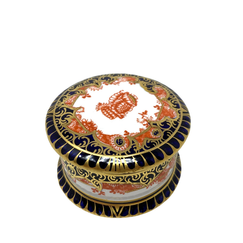 Royal Crown Derby Imari Lidded Trinket Box