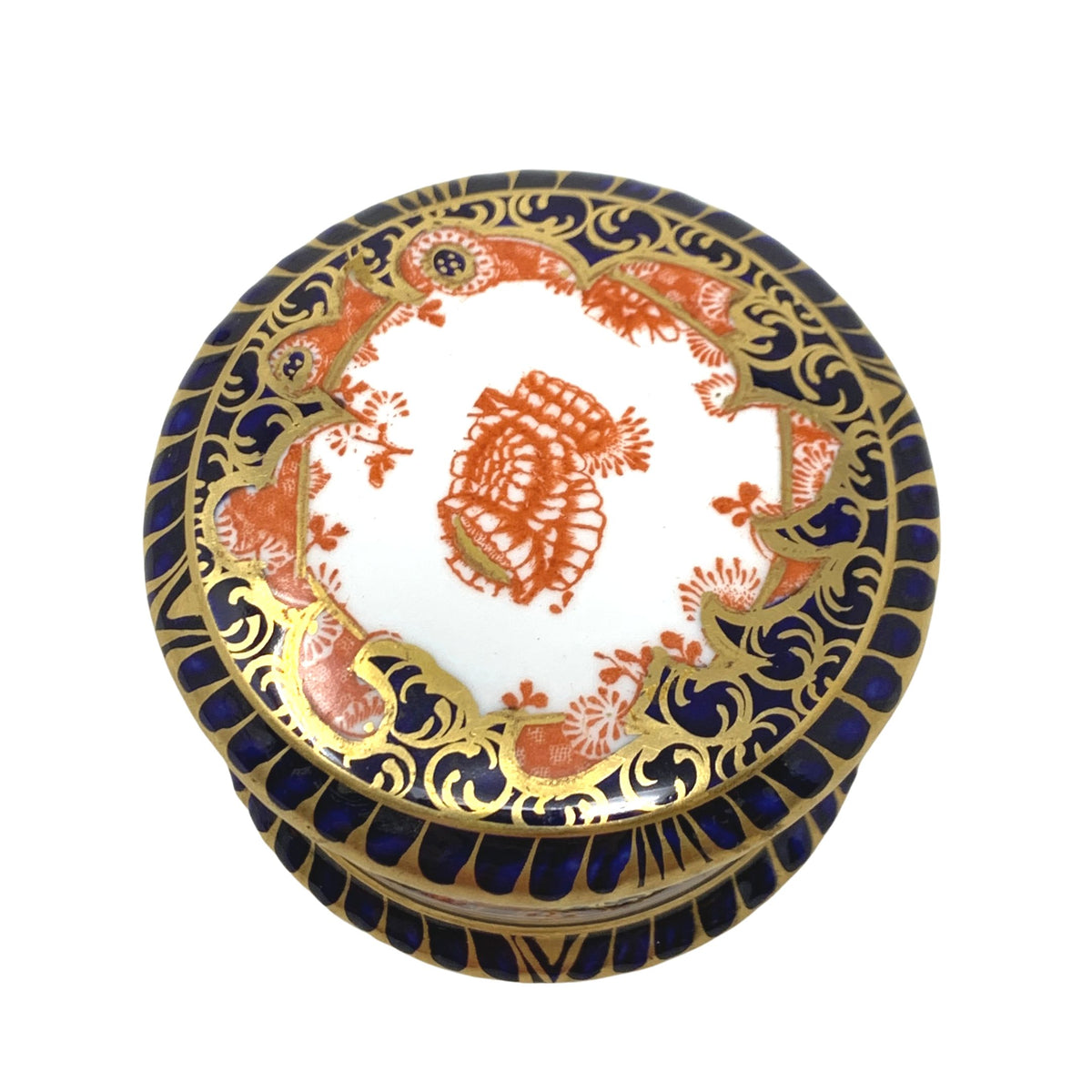 Royal Crown Derby Imari Lidded Trinket Box