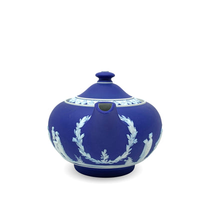 Wedgwood Cobalt Blue Jasperware Teapot