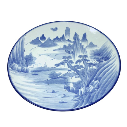 Large 18" Japanese Blue & White Plate/Charger