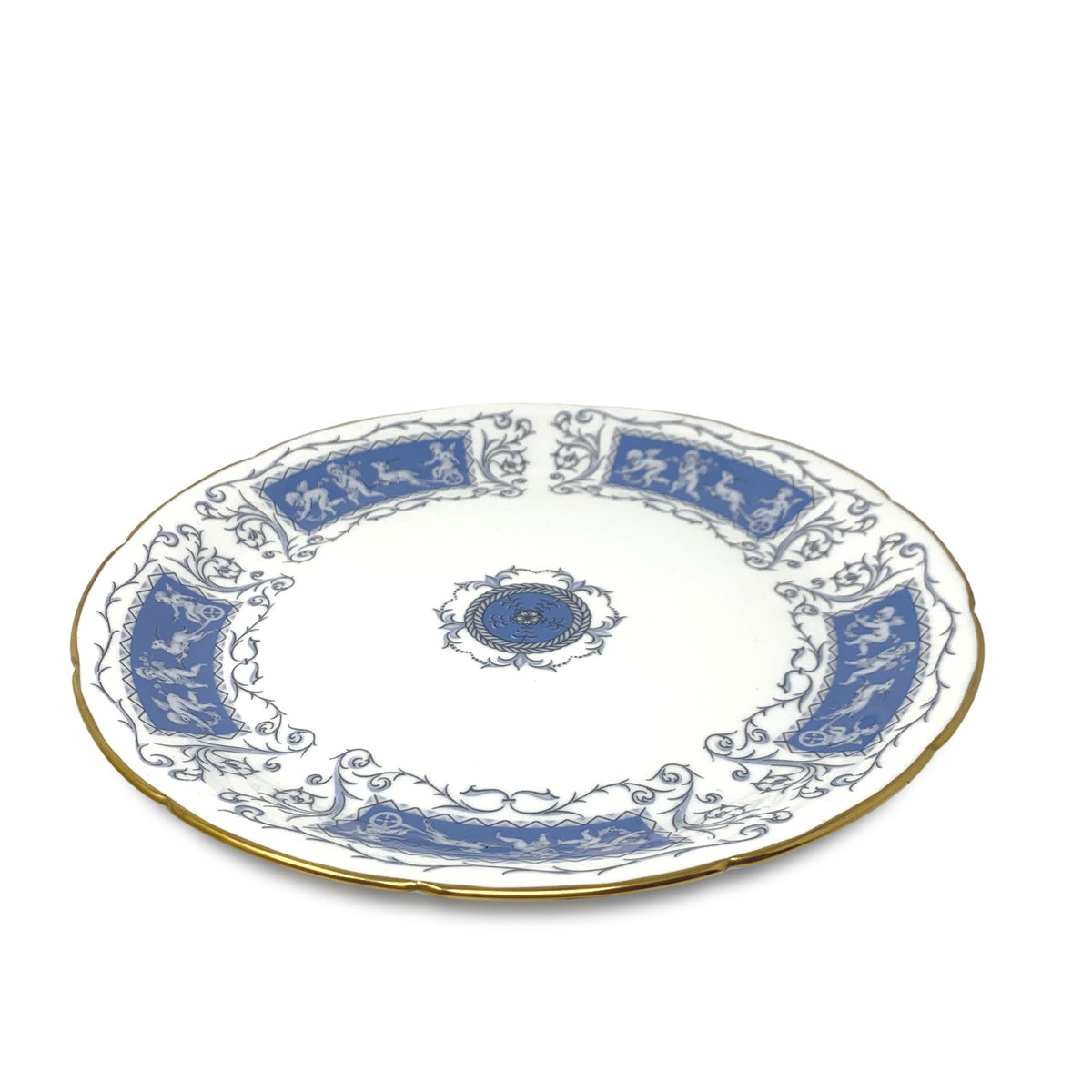 Coalport "Revelry Blue" Set of 8 Dinner Plates