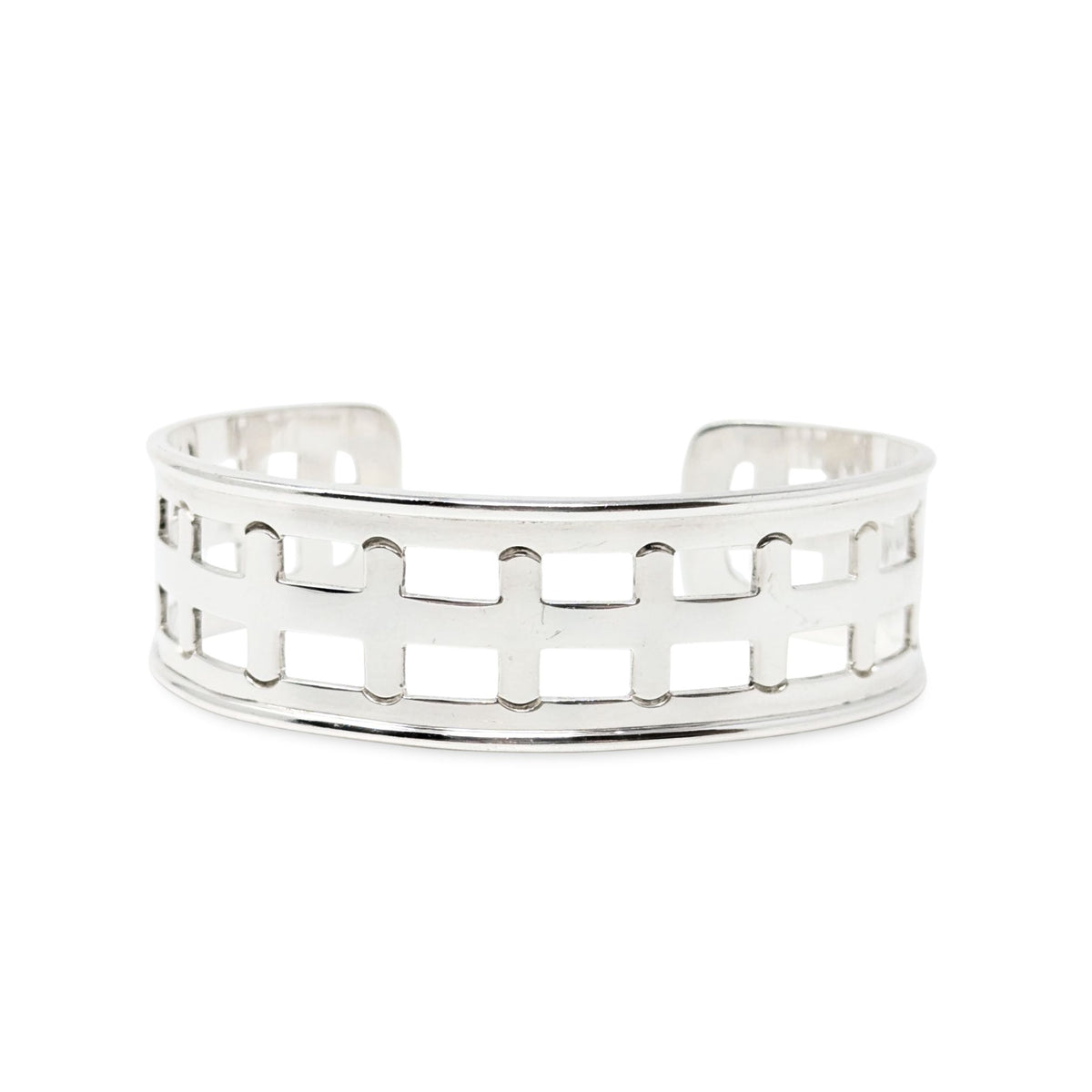 Cynthia Gale NYC GeoArt Handmade Sterling Geometric Modernist Cuff Bracelet