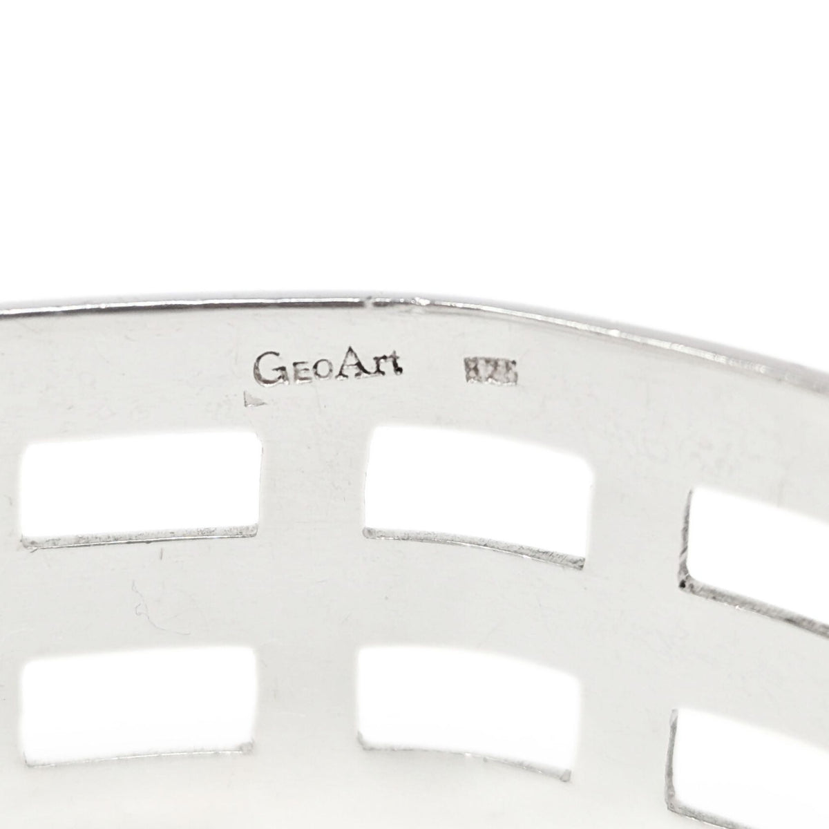 Cynthia Gale NYC GeoArt Handmade Sterling Geometric Modernist Cuff Bracelet