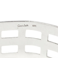 Cynthia Gale NYC GeoArt Handmade Sterling Geometric Modernist Cuff Bracelet