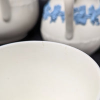 Wedgwood "Lavender on Cream" Shell Edge 8pc Coffee Set