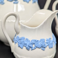 Wedgwood "Lavender on Cream" Shell Edge 8pc Coffee Set