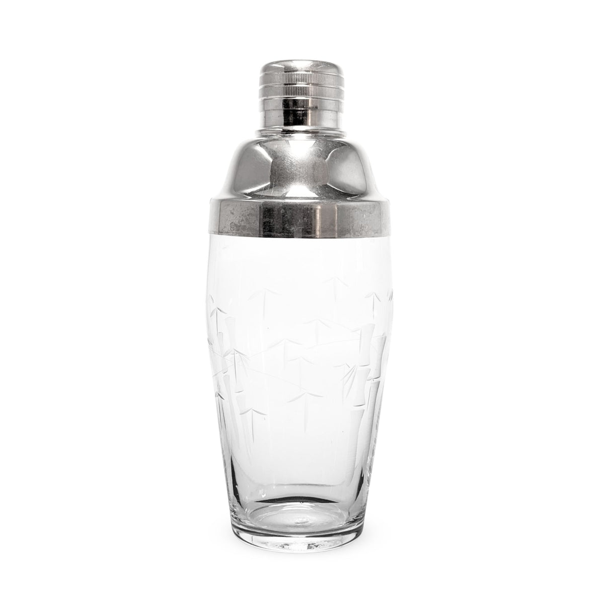 Sasaki "Bamboo" Mid-Century Cocktail Shaker with Lid