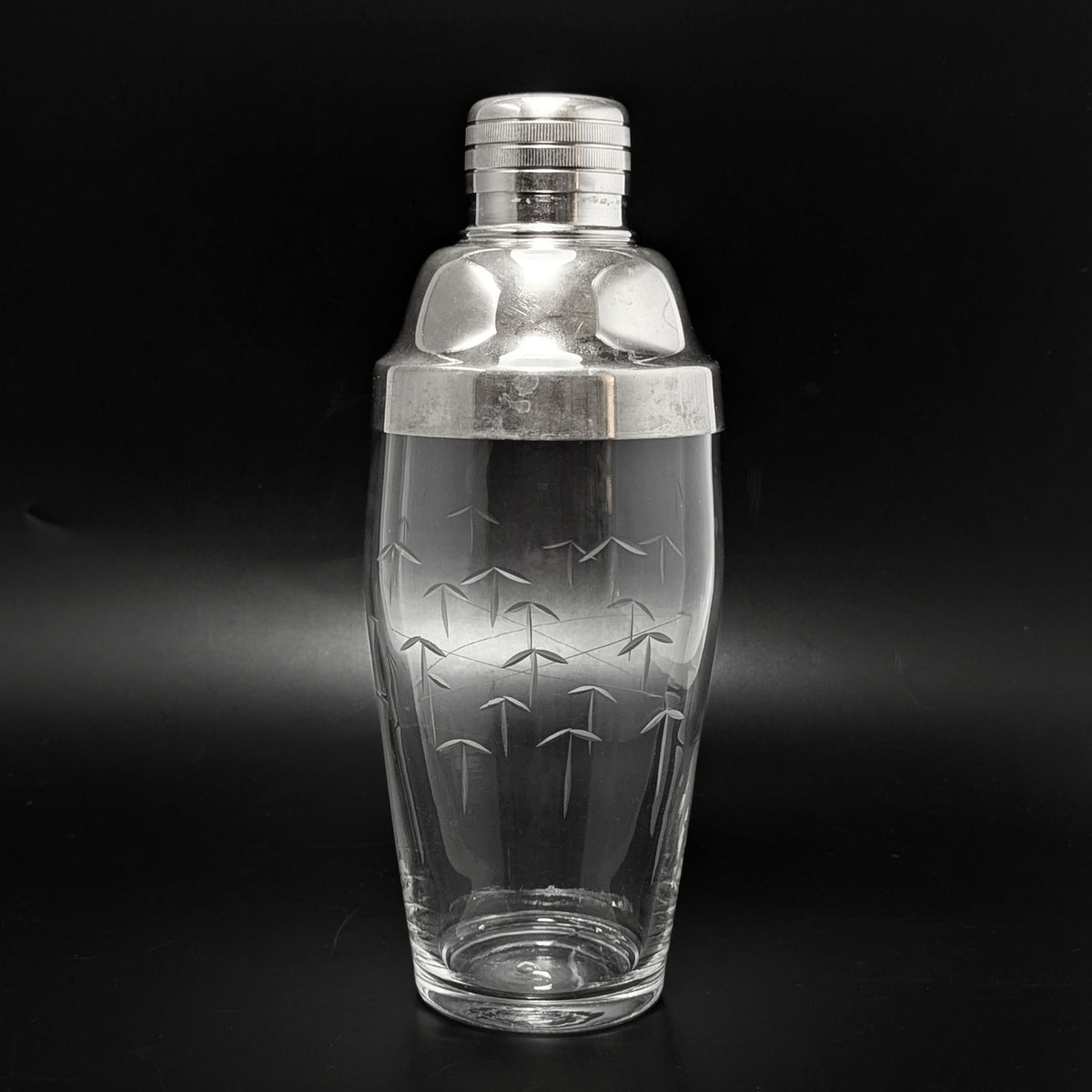 Sasaki "Bamboo" Mid-Century Cocktail Shaker with Lid