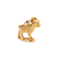 13K Gold 1950’s Ram Charm