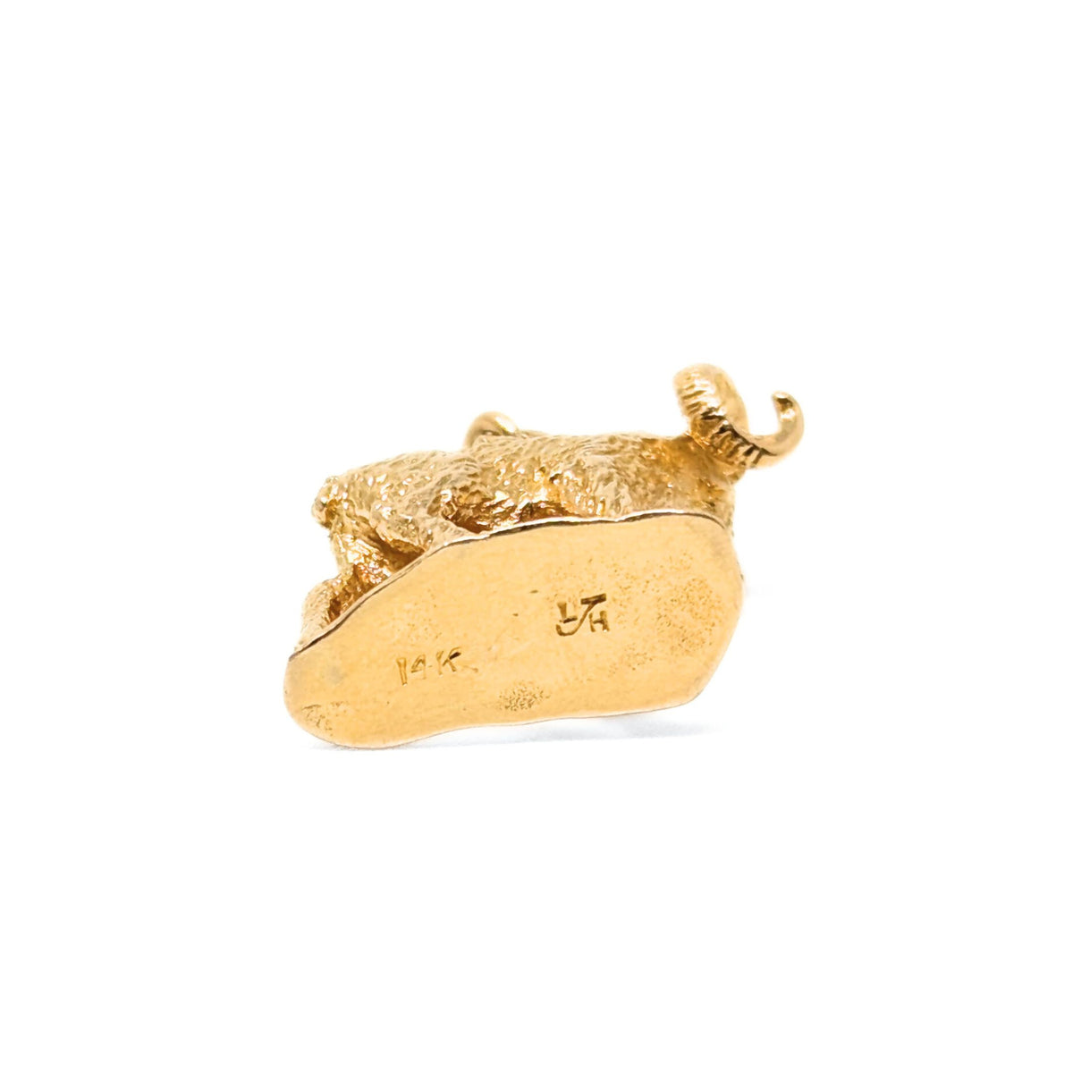 13K Gold 1950’s Ram Charm