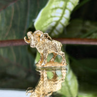 13K Gold 1950’s Ram Charm