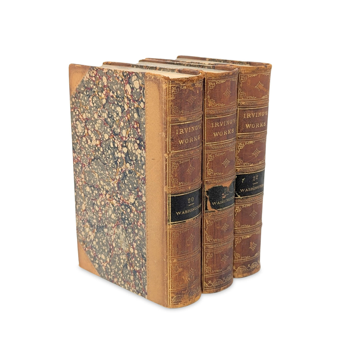 1871 Irving's Works "The Life of George Washington" Volumes II, III, & IV