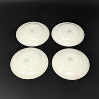 Wedgwood "Lavender on Cream" Plain Edge 8pc Demitasse Cup & Saucer Set