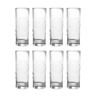 Sasaki "Bamboo" Mid-Century Tom Collins Glasses (Set of 8)