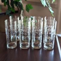 Sasaki "Bamboo" Mid-Century Tom Collins Glasses (Set of 8)