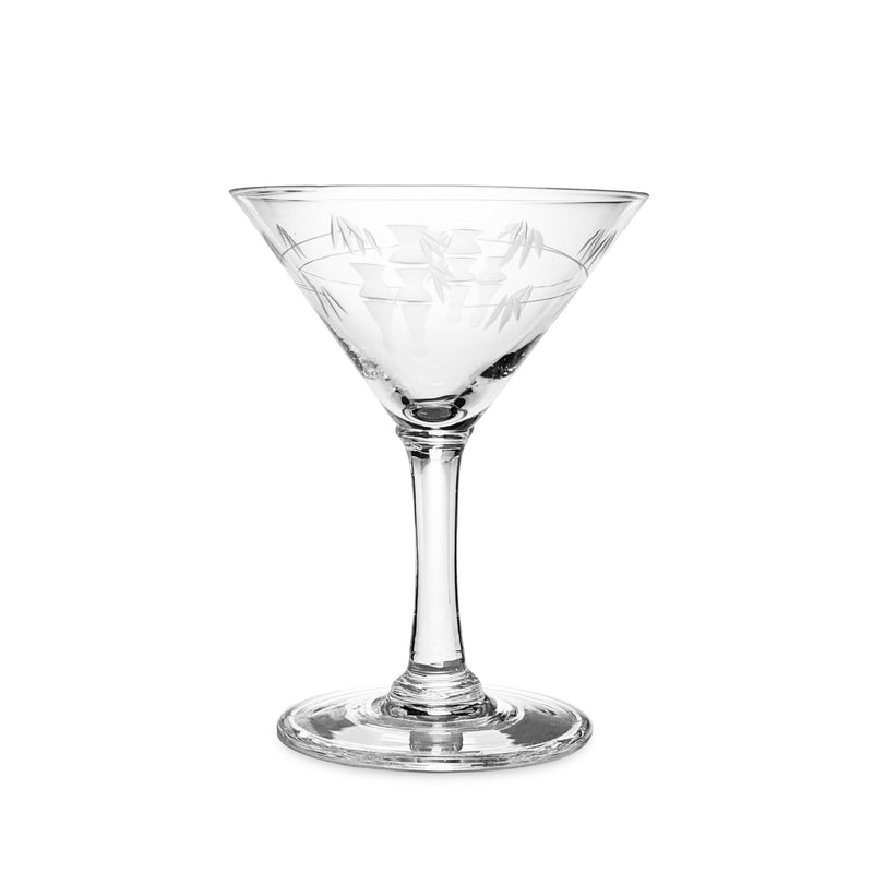 Sasaki "Bamboo" Mid-Century Liquor Cocktail Glasses (Set of 7)
