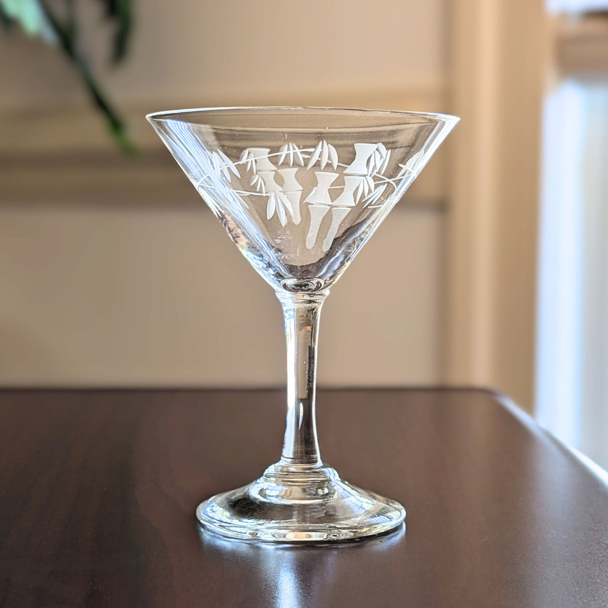 Sasaki "Bamboo" Mid-Century Liquor Cocktail Glasses (Set of 7)