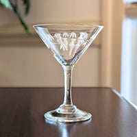 Sasaki "Bamboo" Mid-Century Liquor Cocktail Glasses (Set of 7)