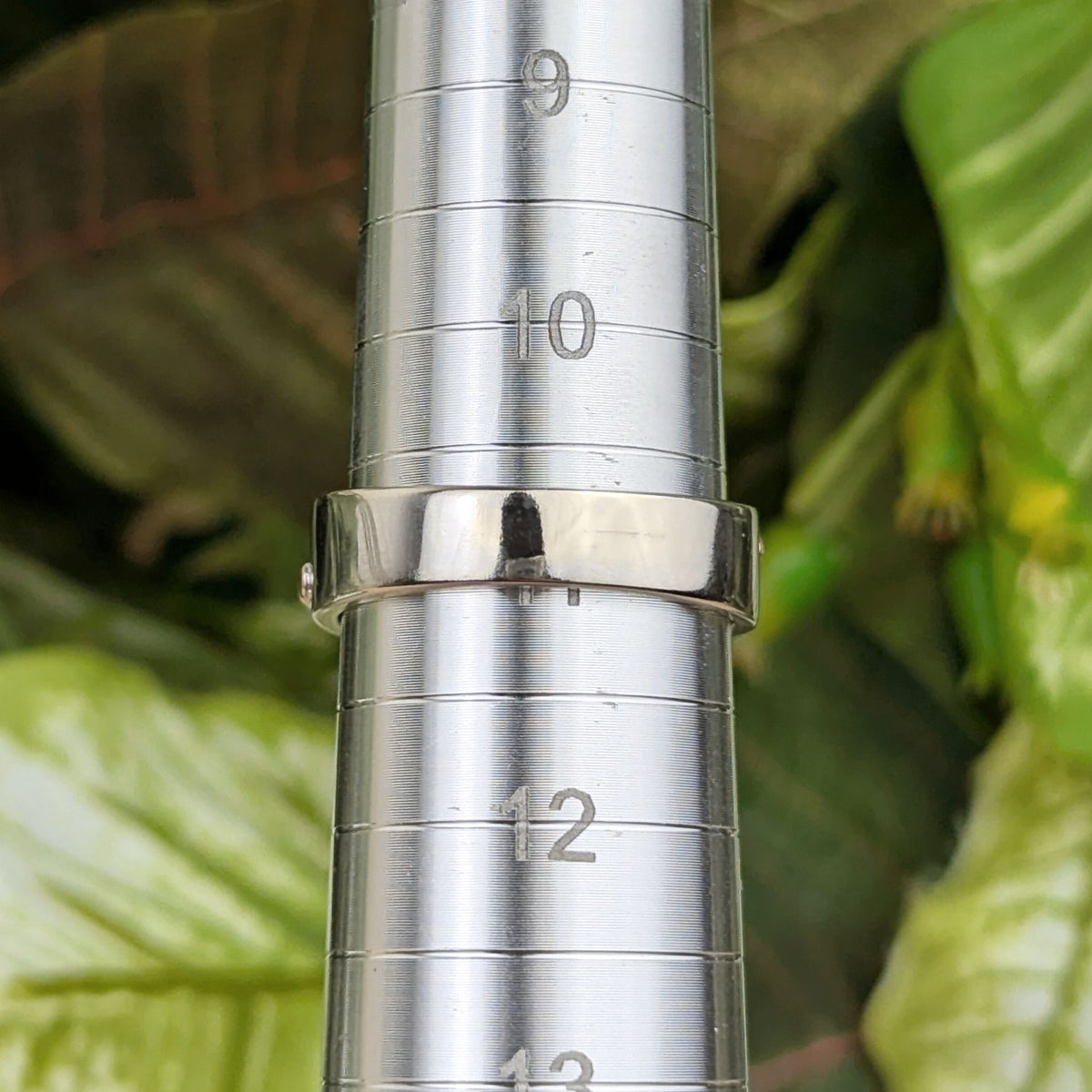 13K Two Tone Gold & Diamond Men’s Wedding Band - Size 10.75