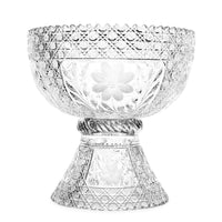 American Brilliant Period 14" Punch Bowl and Stand
