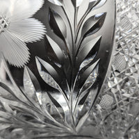 American Brilliant Period 14" Punch Bowl and Stand