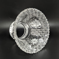American Brilliant Period 14" Punch Bowl and Stand