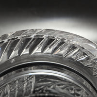 American Brilliant Period 14" Punch Bowl and Stand