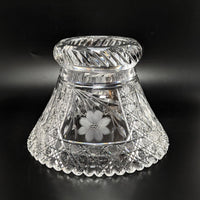 American Brilliant Period 14" Punch Bowl and Stand