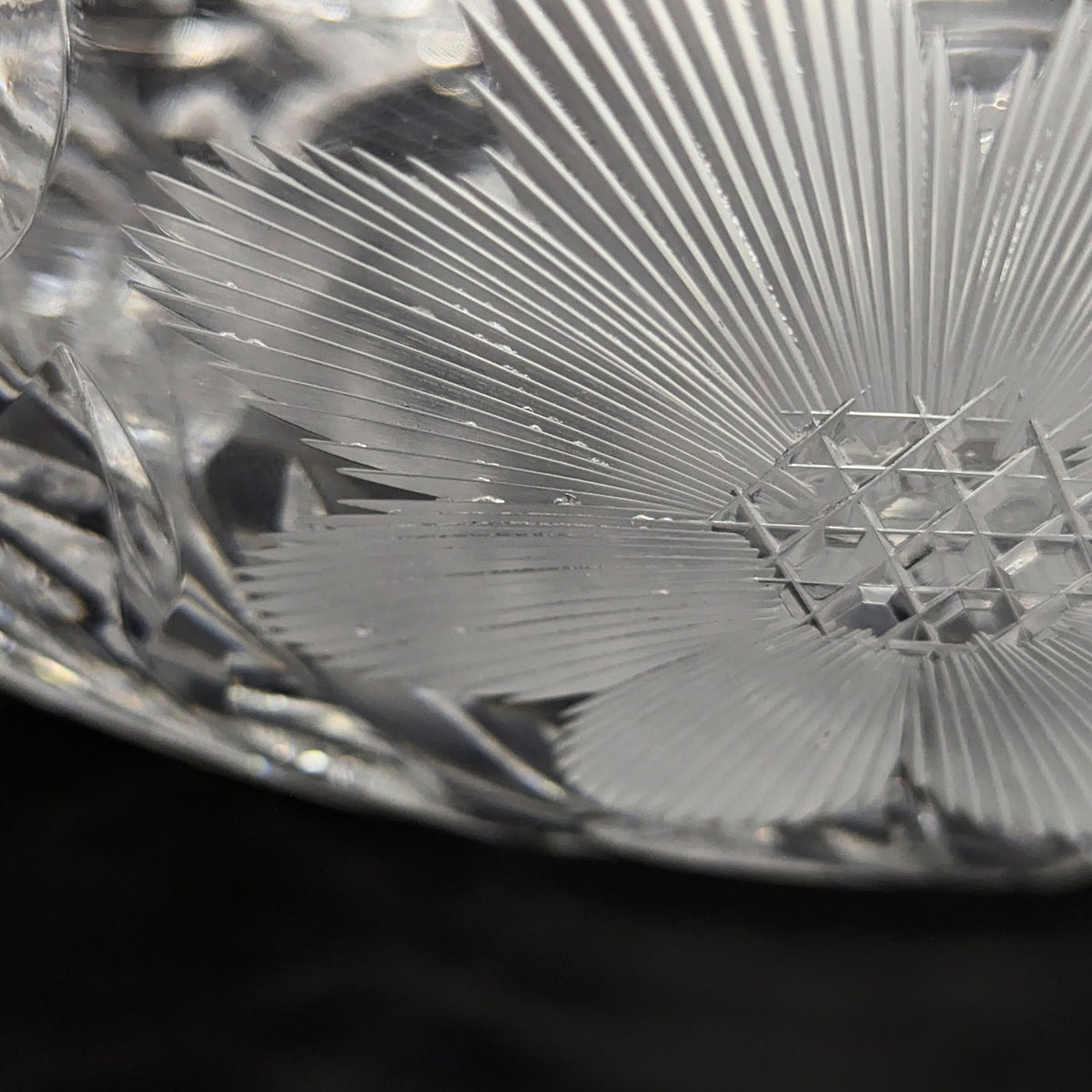 American Brilliant Period 14" Punch Bowl and Stand