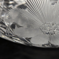 American Brilliant Period 14" Punch Bowl and Stand