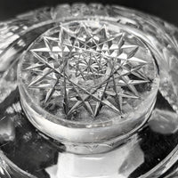 American Brilliant Period 14" Punch Bowl and Stand