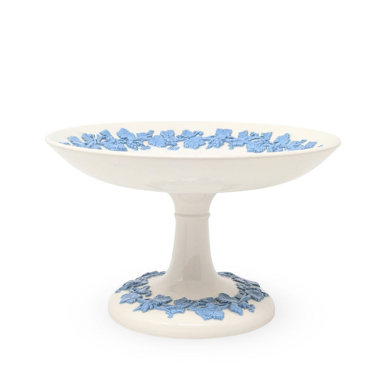 Wedgwood "Lavender on Cream" Compote & Plate 2pc Serving Set